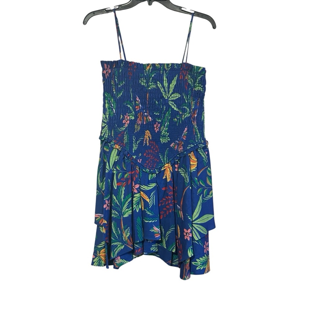 New Chelsea & Violet Yvette Discover The Tropics Dress Linen Blend Sz Medium